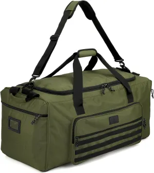 115L Extra Large Gym Duffle Bag for Men Women with Shoes Compartment Heavy Duty Tactical Sports Duffel Bag Big Football Baseball Basketball Soccer Hockey Team Equipment Bag, Green