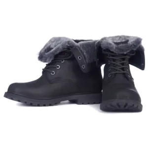 Barbour Ladies Hamsterley Roll Top Boots - Black