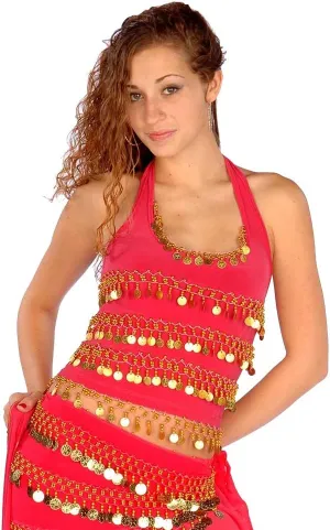 Belly Dance Stretchy Halter Top - TP01