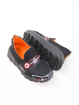 BJ05 Boys Shoes 1Yr - 8Yrs ST Black