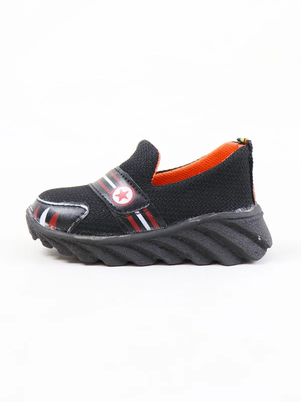 BJ05 Boys Shoes 1Yr - 8Yrs ST Black
