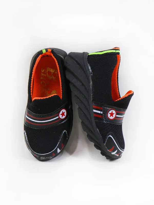BJ05 Boys Shoes 1Yr - 8Yrs ST Black