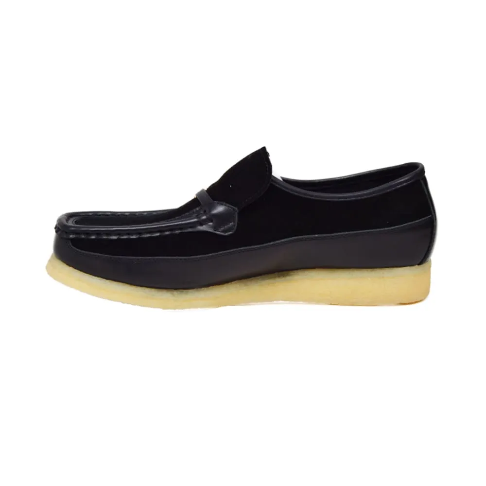British Walkers Power Plus Slip On Men's Leather and Suede Crepe Sole