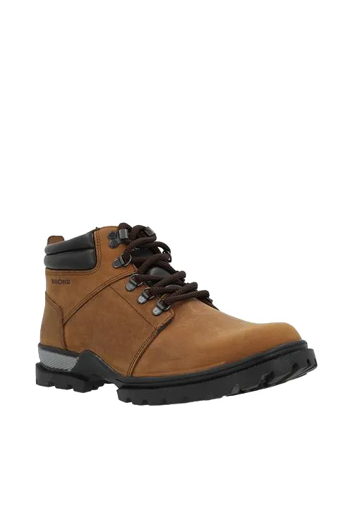 Bronx Leather Trap Mid Brown Sandiego Boot