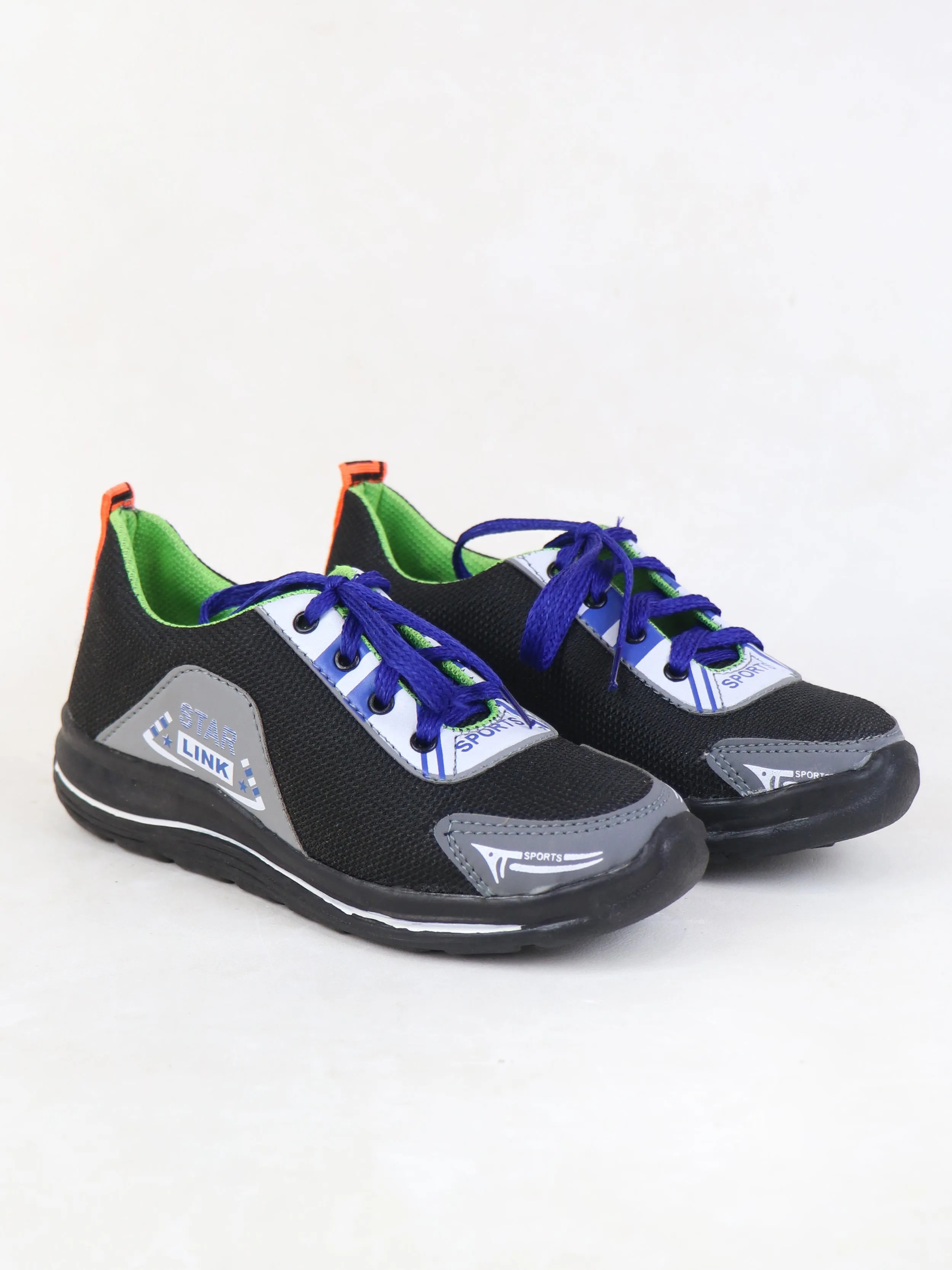 BS46 Boys Lace Shoes 13Yrs - 17Yrs Black