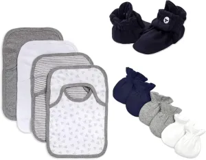 Burt's Bees Baby Bibs, Lap-Shoulder Drool Cloths, 100% Organic Cotton with Absorbent Terry Towel Backing