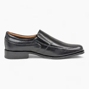 Dubarry Declan Black Slip-On Shoes – Wide Fit Formal Shoes