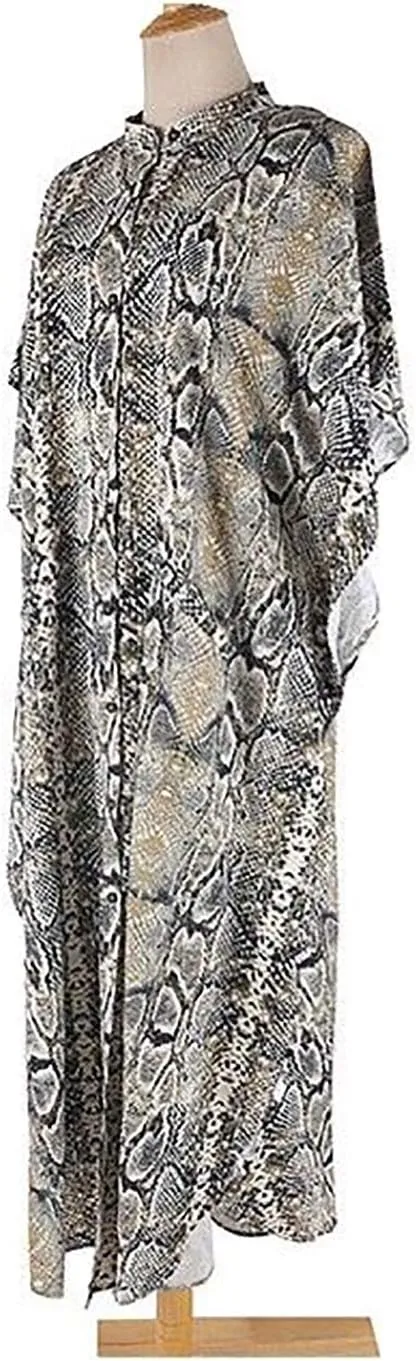Eddoyee Womens Long Bathing Suit Coverups Loose Plus Size Beach Kaftan Dresses