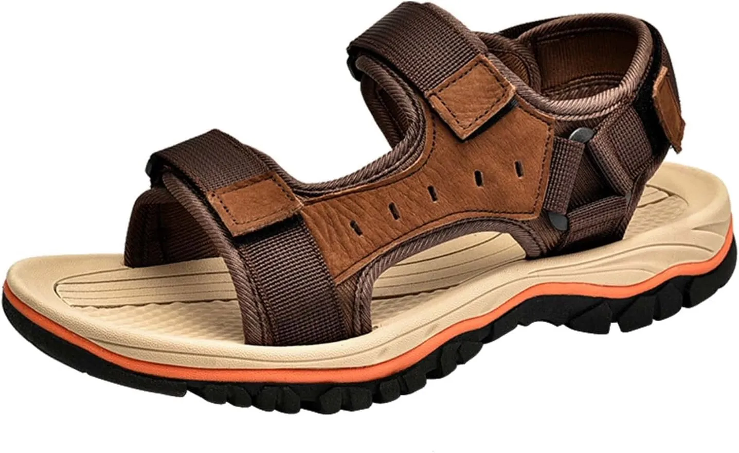 Eliogn Men's Hiking Sports Sandals Outdoor Breathable Open Toe Beach Sandals Men's Non-Slip Summer Sandals Fashion Casual Water Shoes