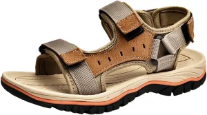 Eliogn Men's Hiking Sports Sandals Outdoor Breathable Open Toe Beach Sandals Men's Non-Slip Summer Sandals Fashion Casual Water Shoes