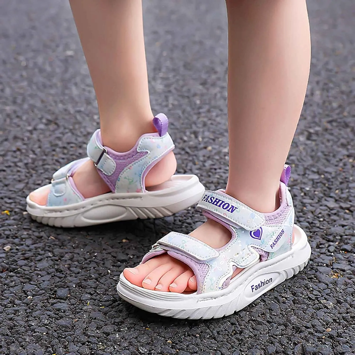Girls' boys' sandals, toe closure, lightweight sports, adjustable shoulder straps, shoes suitable for toddlers
