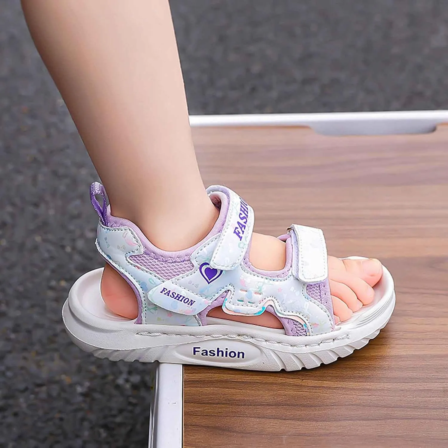 Girls' boys' sandals, toe closure, lightweight sports, adjustable shoulder straps, shoes suitable for toddlers