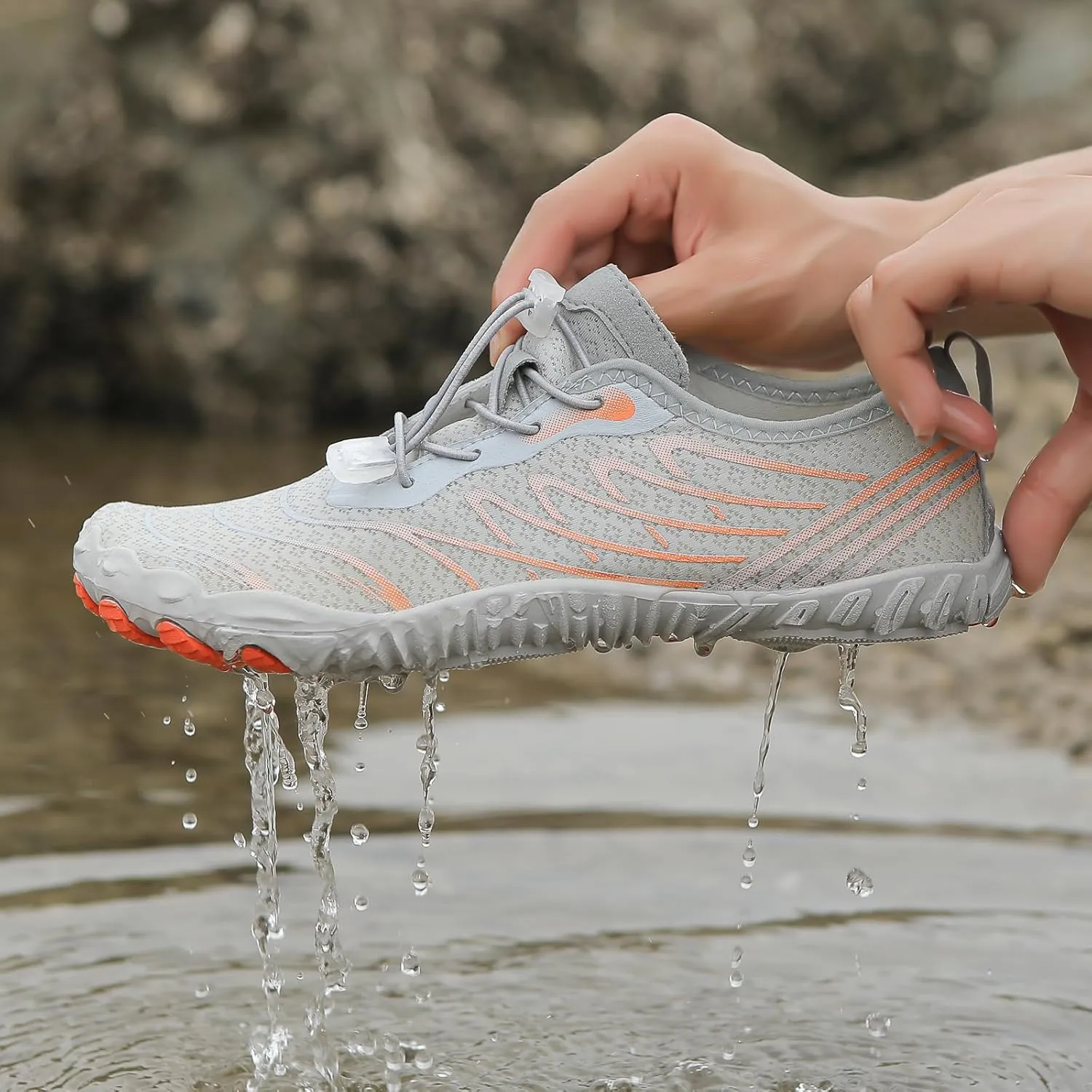 Hiking Footwear Barefoot Womens Mens Hike Barefoot Shoes Footwear Pro Barefoot Shoes with Wide Toe Box Healthy & Non-Slip Barefoot Shoes Unisex Quick Dry Zero Drop Trail Running Shoes Sneakers