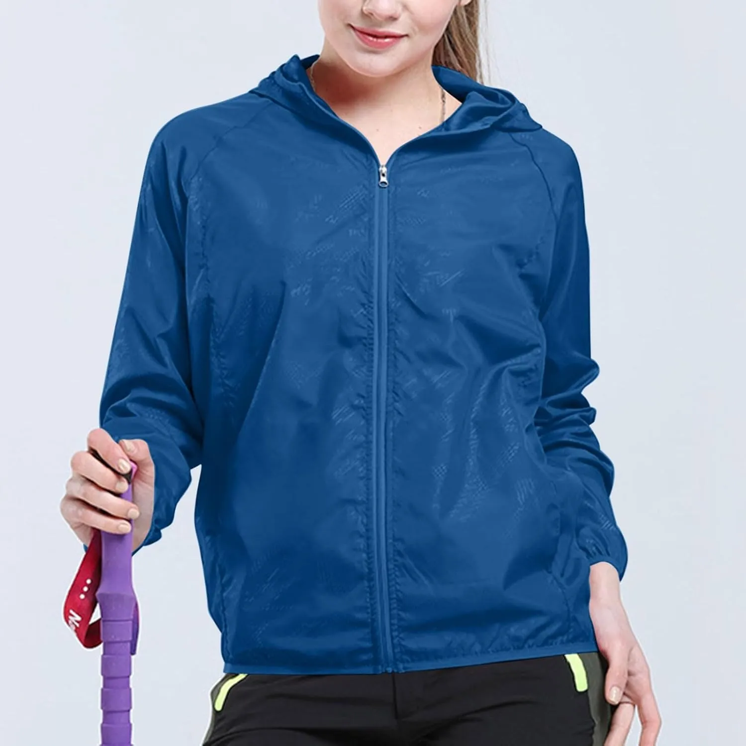 Jackets for Women Golf Active Waterproof Hooded Rain Coats Plus Size Hiking Sport Breathable Trench Coat
