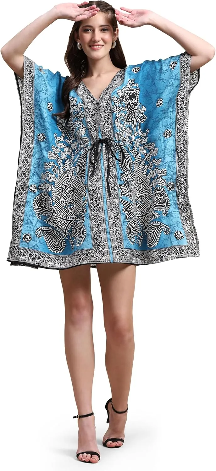 Kaftan New Years Dresses for Women Plus Size Midi Beach Cover up Caftans for Women Free Size