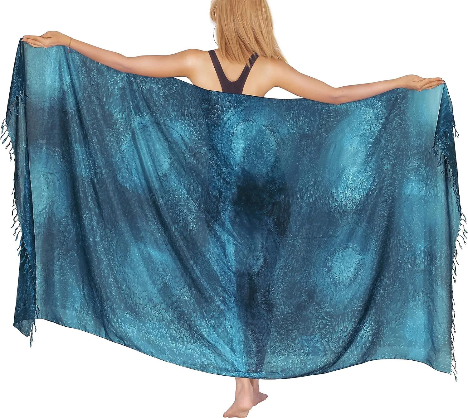 LA LEELA Women's Beachwear Beach Bikini Summer Sarong Wrap Swimwear Cover Up