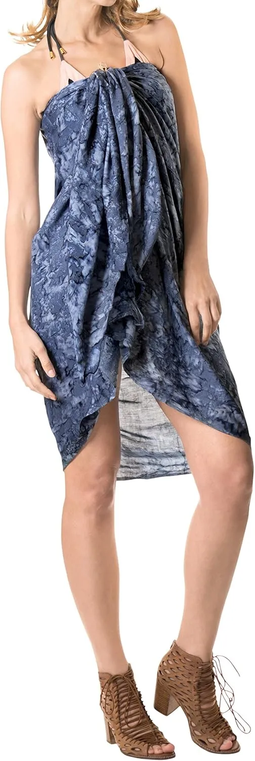 LA LEELA Women's Beachwear Beach Bikini Summer Sarong Wrap Swimwear Cover Up