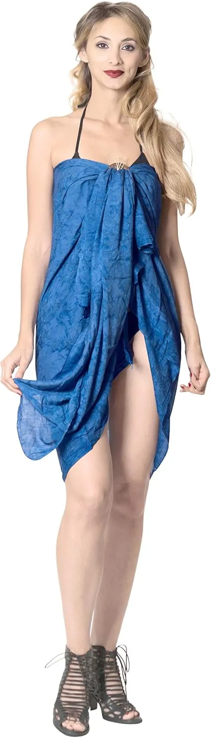 LA LEELA Women's Beachwear Beach Bikini Summer Sarong Wrap Swimwear Cover Up