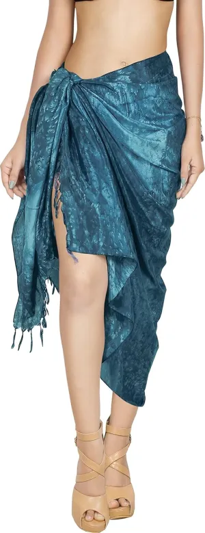 LA LEELA Women's Beachwear Beach Bikini Summer Sarong Wrap Swimwear Cover Up