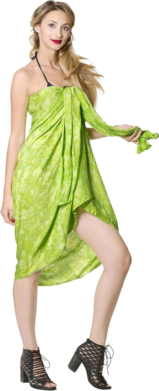 LA LEELA Women's Beachwear Beach Bikini Summer Sarong Wrap Swimwear Cover Up