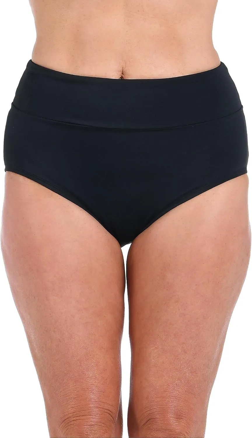 Maxine Of Hollywood Women's Wide Band Full Bikini Bottom Swimsuit