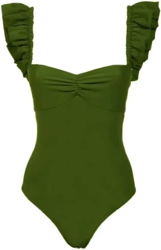 ODASDO Women's Two Piece Swimsuit with Cover Ups Wrap Skirt Beach Sarong Retro Bathing Suit Tummy Control Swimwear S-L