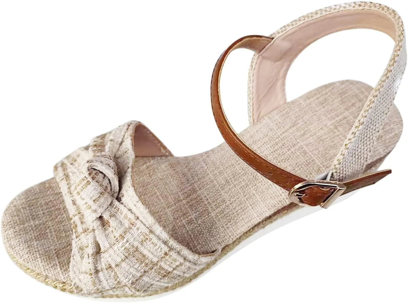 Orthopedic Wedge Sandals for Women, Women Walking Slippers with Arch Support Open Toe Ankle Strap Platform Sandals