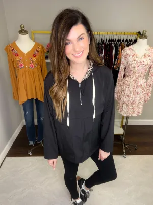 SALE! No Stopping Me Windbreaker in Black