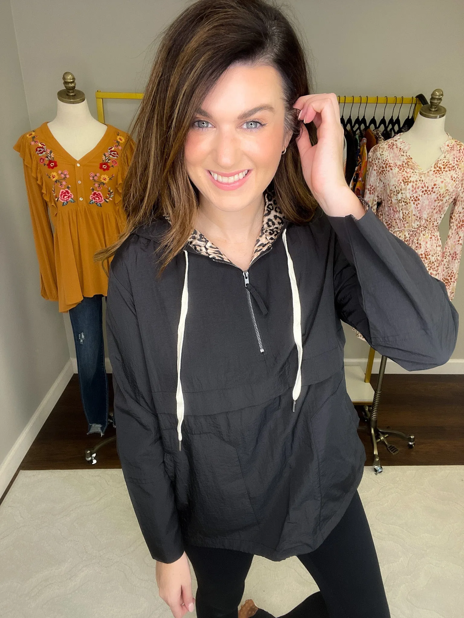 SALE! No Stopping Me Windbreaker in Black