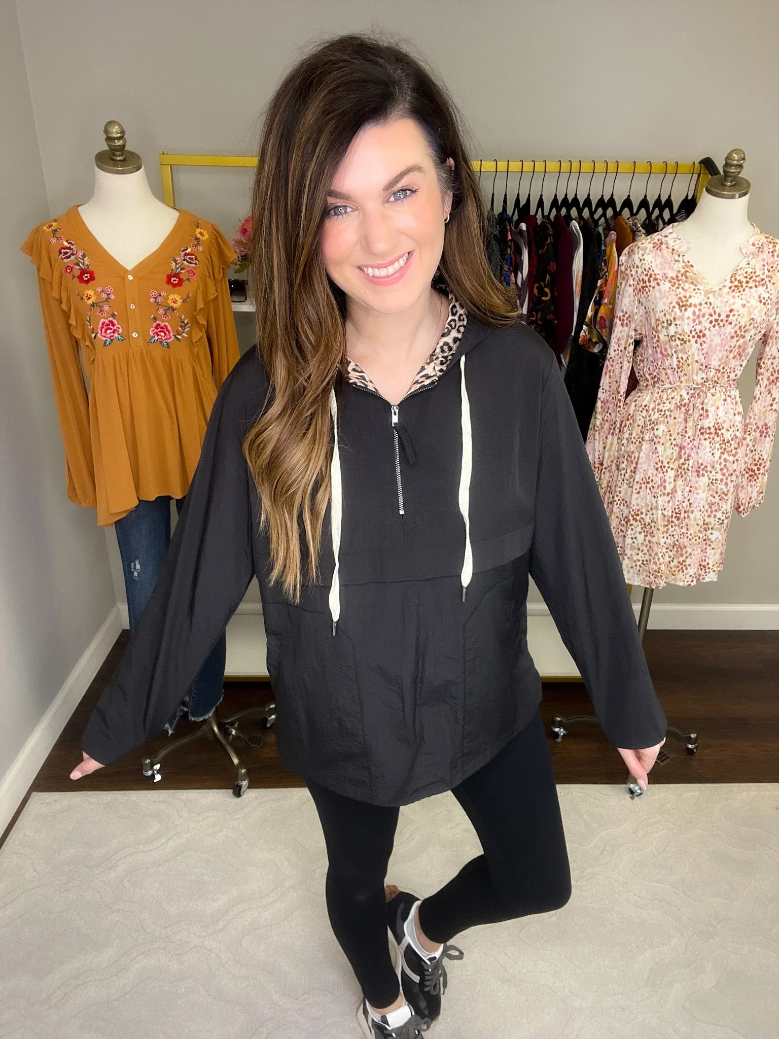 SALE! No Stopping Me Windbreaker in Black