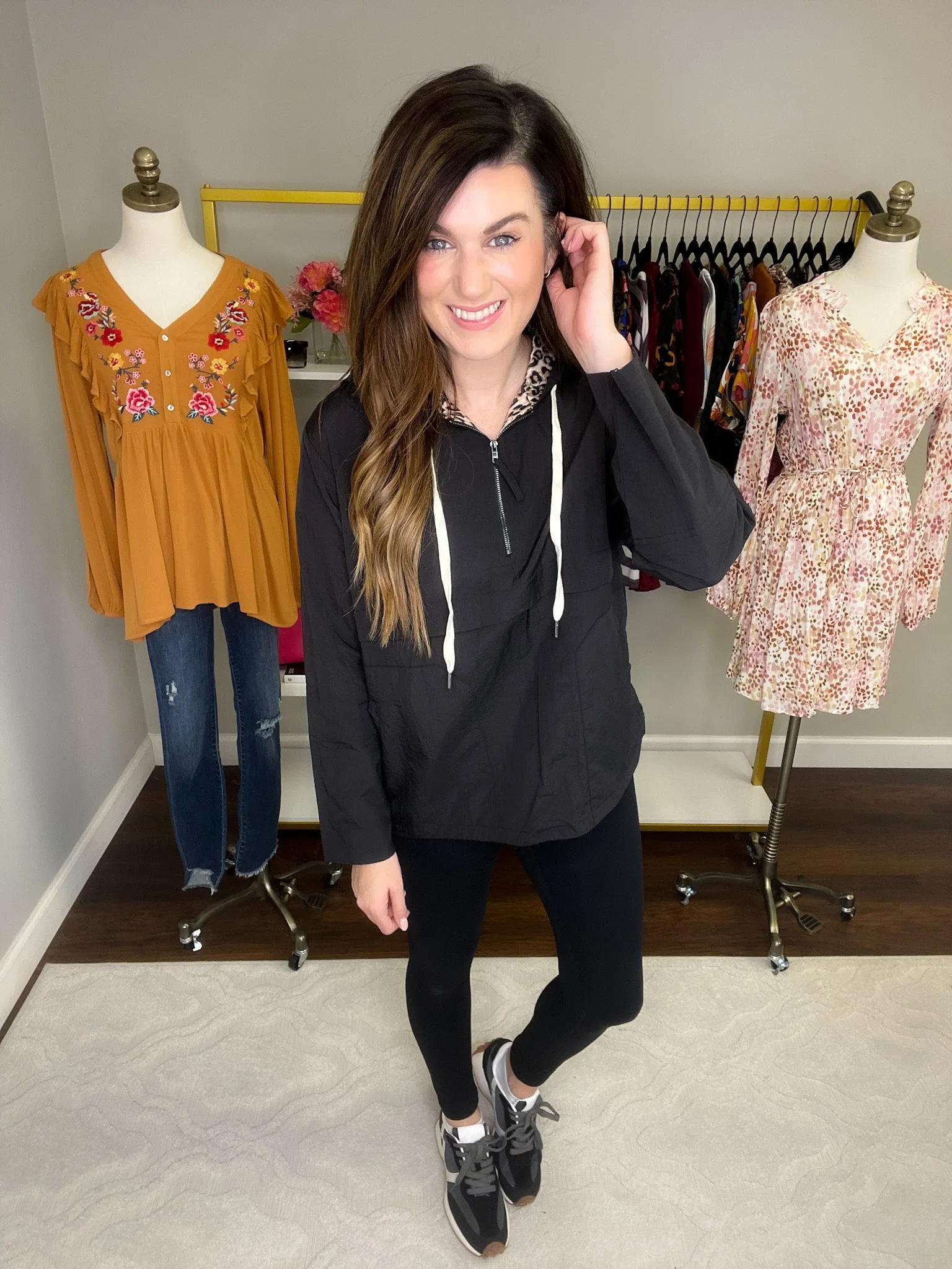SALE! No Stopping Me Windbreaker in Black