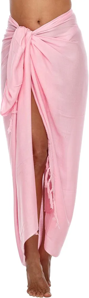 SHU-SHI Sarong Wraps For Women Beach Cover Up Skirt Swimsuit Wrap Pareo Coverups