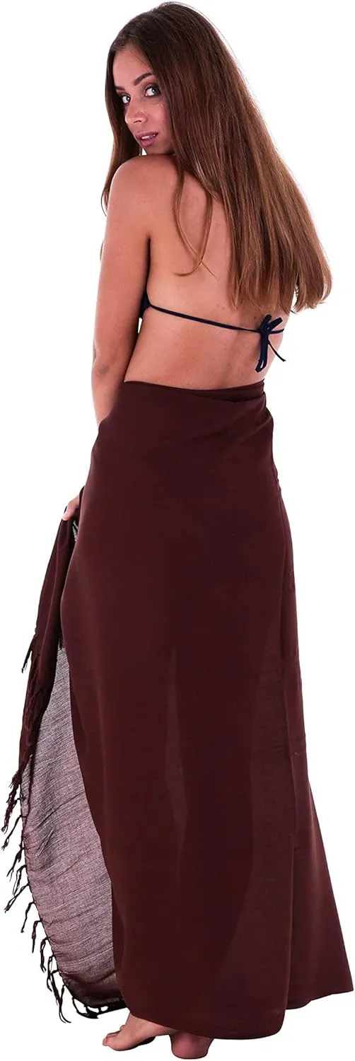 SHU-SHI Sarong Wraps For Women Beach Cover Up Skirt Swimsuit Wrap Pareo Coverups