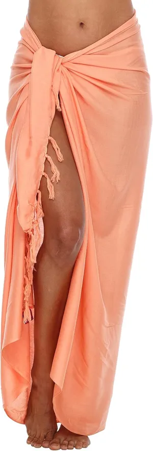 SHU-SHI Sarong Wraps For Women Beach Cover Up Skirt Swimsuit Wrap Pareo Coverups