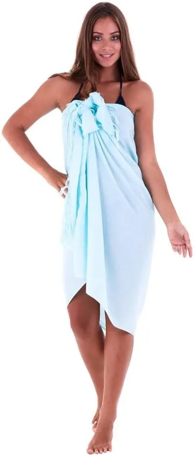 SHU-SHI Sarong Wraps For Women Beach Cover Up Skirt Swimsuit Wrap Pareo Coverups