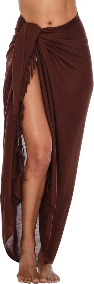 SHU-SHI Sarong Wraps For Women Beach Cover Up Skirt Swimsuit Wrap Pareo Coverups