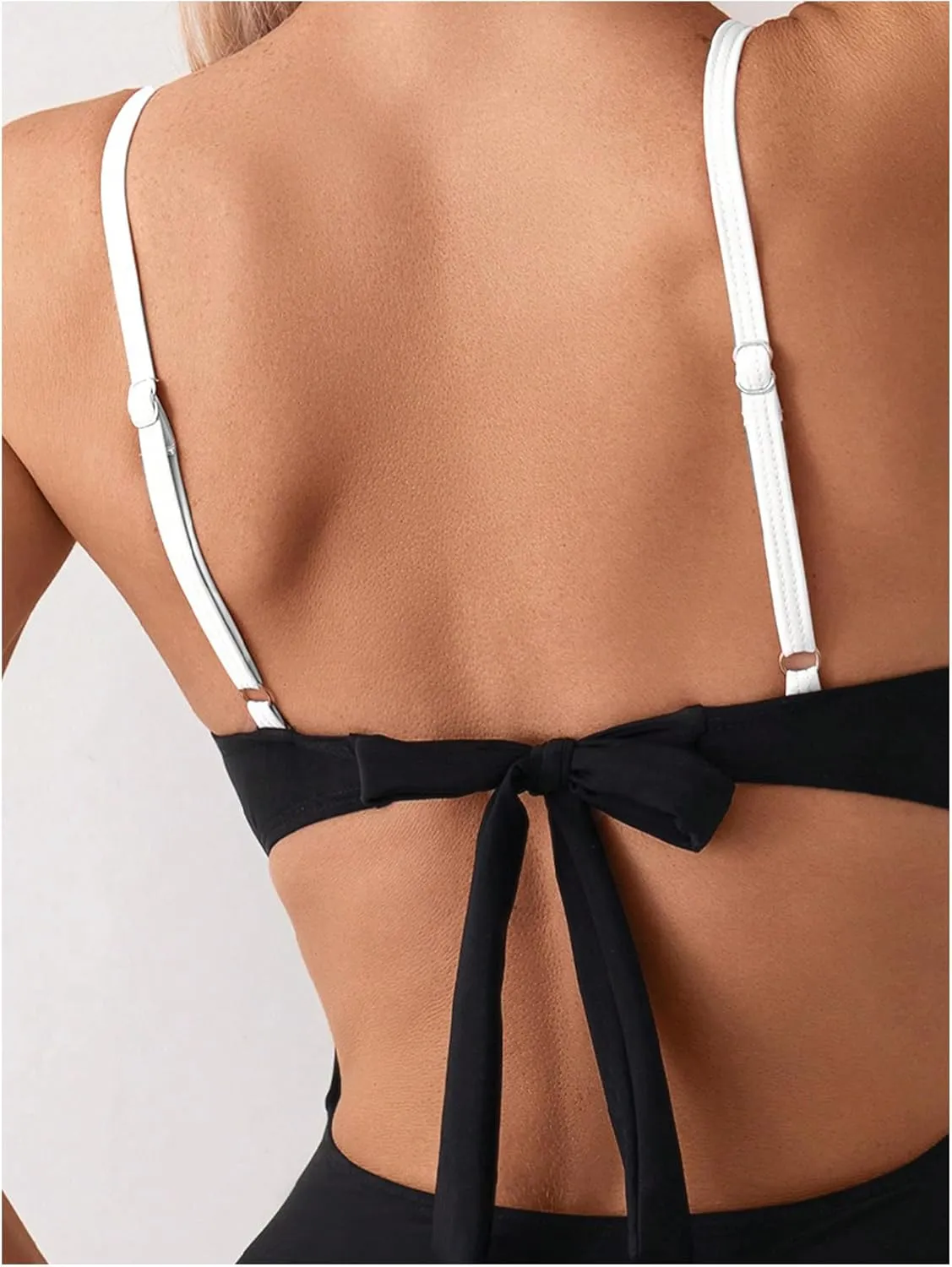 SweatyRocks Women's Tie Backless One Piece Swimsuit Cut Out Bathing Suit Swimwear