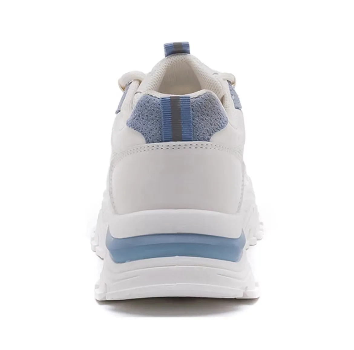 Warrior Thick Sole Height Increasing Dad Shoes - White/Blue