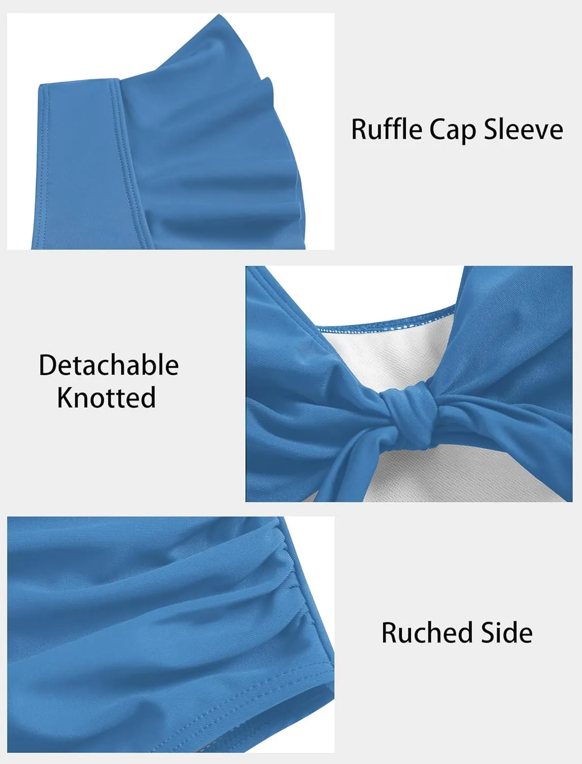 ZAFUL 2025 Maternity One Piece Swimsuit for Women Swim Suits Tie Front Tummy Control Bathing Suits Ruffle Swimsuits